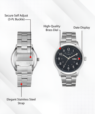 TIMEX Metal Chain Strap Analog Watch For Men image 3
